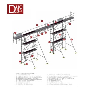 Echafaudage Dacame Facadier Duo 45