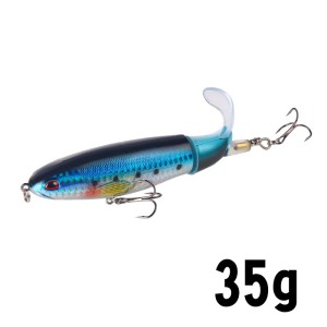 Stickbait nageoire rotative